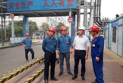 大唐集團江蘇分公司總經理趙永力等領導視察慰問德創環保江蘇徐塘電廠大修技改濕除項目